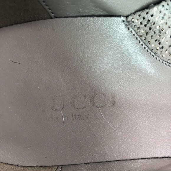 Gucci Womens Size 11 M Flats Loafers Slip On Shoes Italy Taupe - Picture 9 of 9